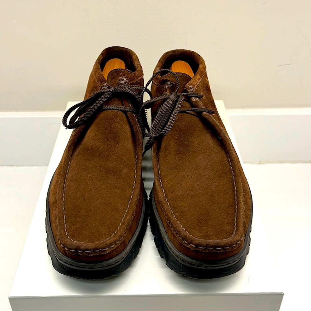Ferragamo Mens Brown Suede Chukka Boot US 12D